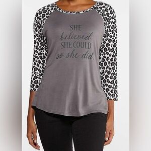 Cato Women’s Ladies Printed Top Blouse Shirt Size Medium